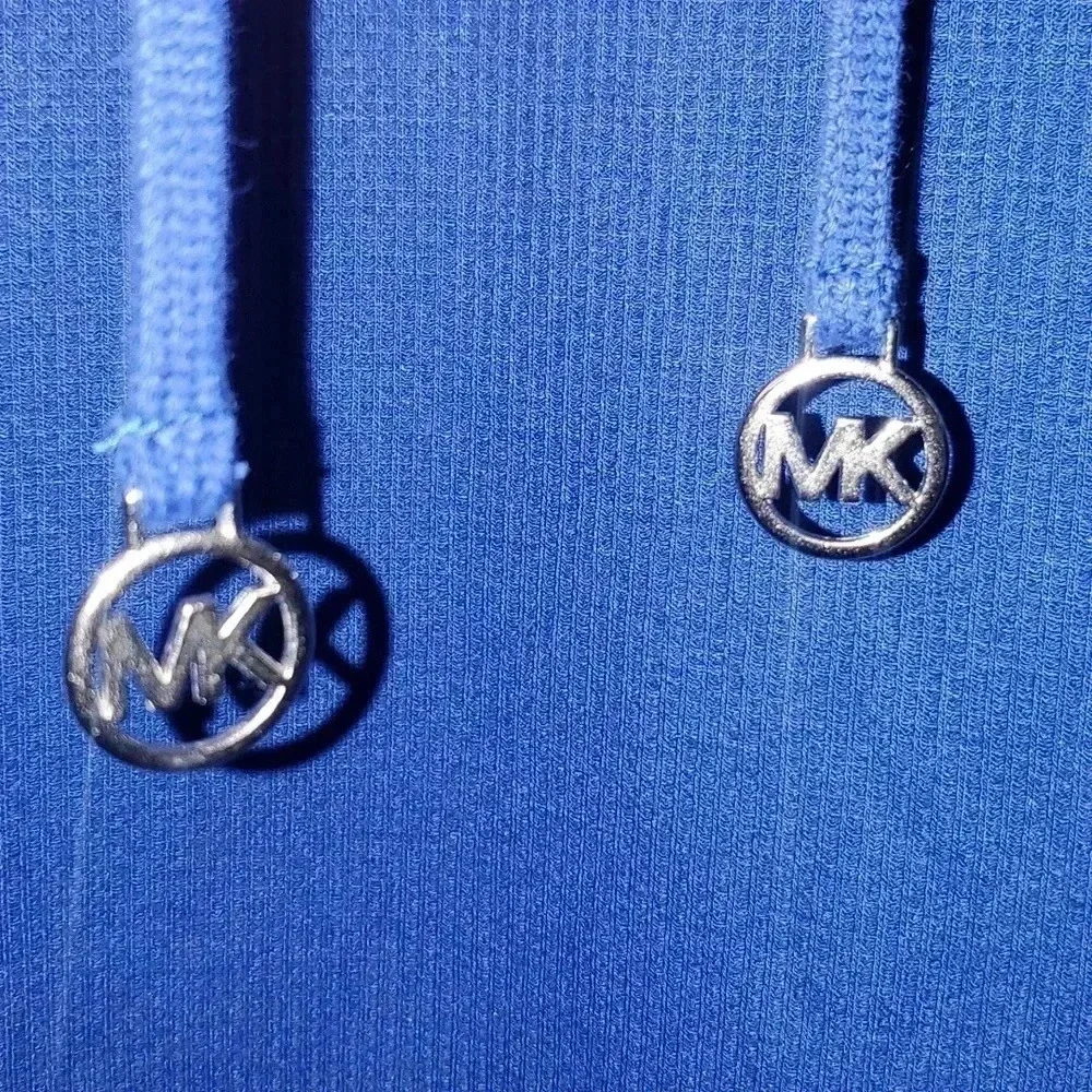 Michael Kors Cobalt Blue Hooded Sweater Size L